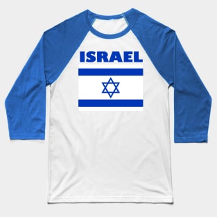 Israel Flag Baseball T-Shirt